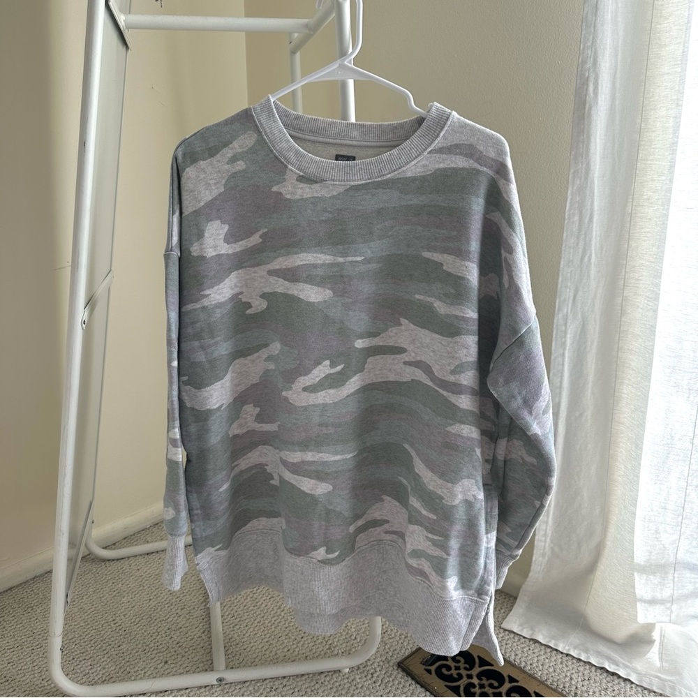 aerie camo sweater